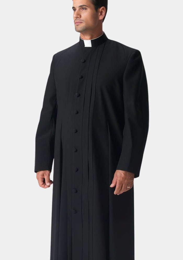 Saul Clergy Robe for Men Black