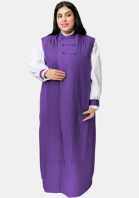 3 Stripe Female Clerical Chimere for Bishop