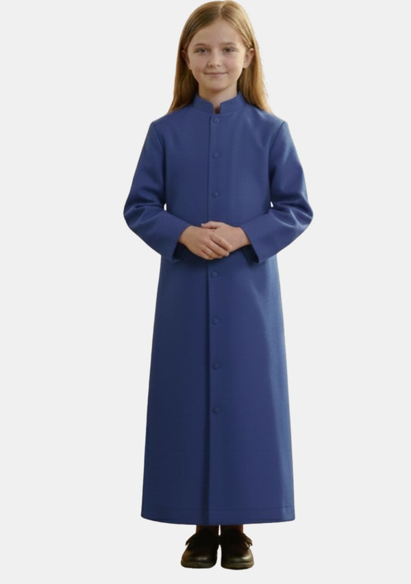 Suzanne Royal Blue Altar Assistant Cassock for Girls