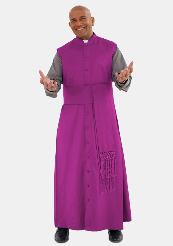 Andreas Sleeveless Clergy Robe Red Purple