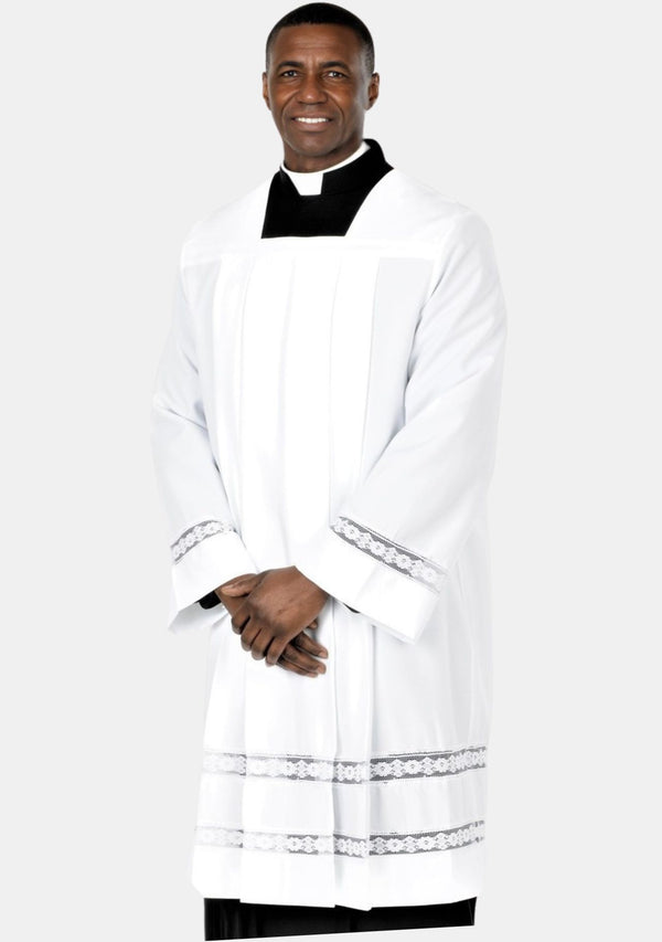 Angelic Square Neck Lace Surplice