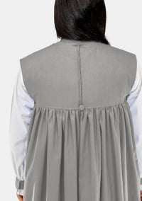 Women 3 Stripe Gray Chimere and Rochet Set