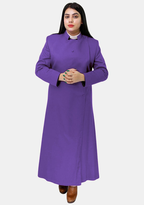 Anglican Roman Purple Cassock For Women