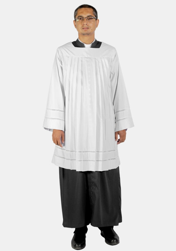 Square Neck Lace Surplice