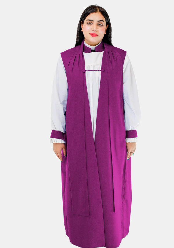 Ladies Red Purple Chimere and Rochet Set