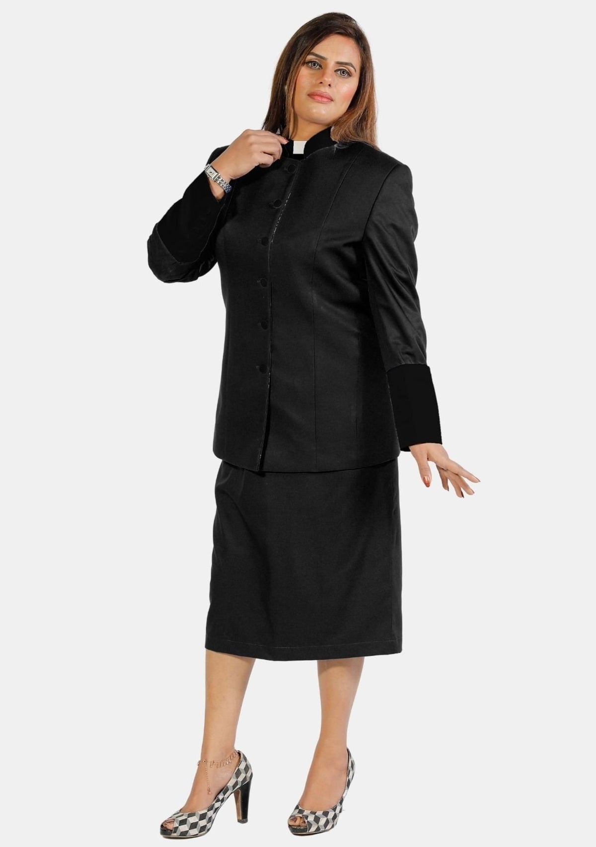 Black eClergy's Skirt Suits for Women