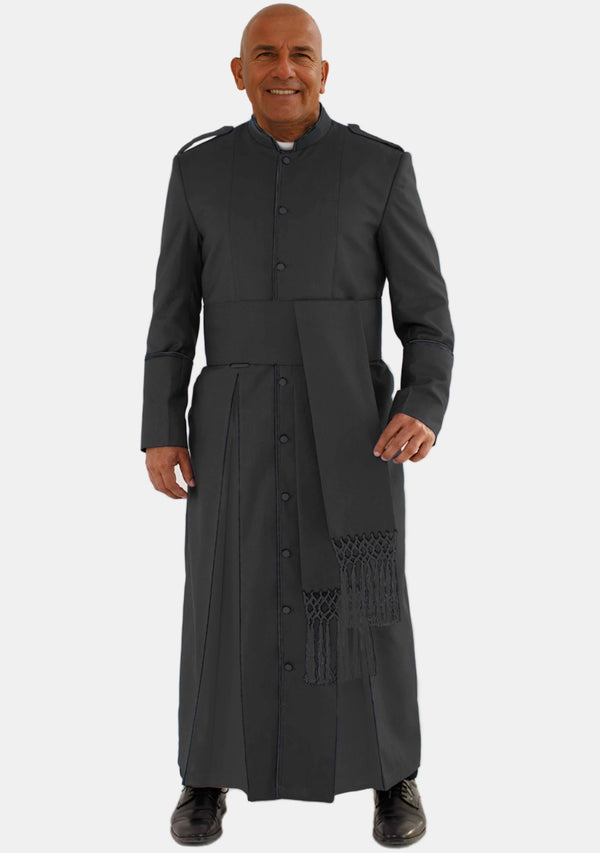 Dishan Clergy Robe for Men Black