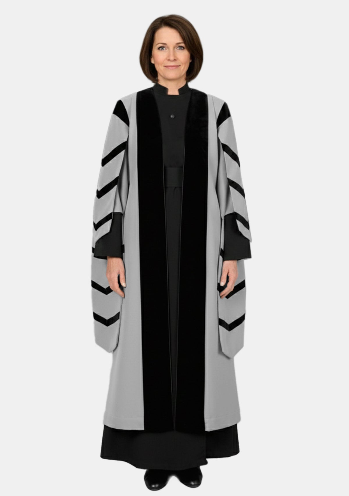 Drusilla Verger Gown for Female with Trimmed Sleeves