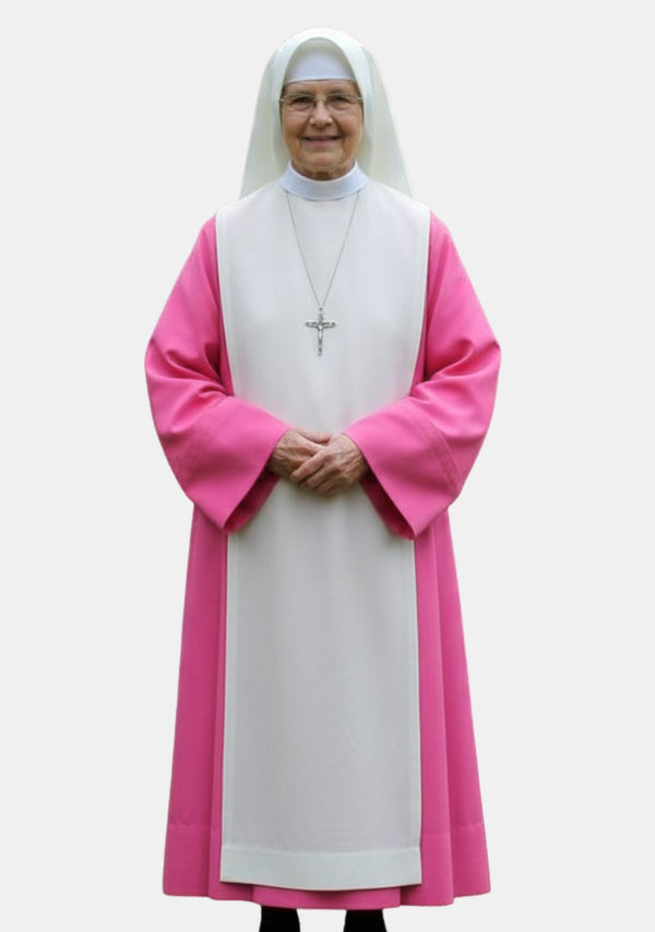 Eleanora Pink with White Scapular Nun Habit