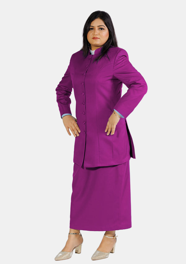 Female Red Purple Clergy Suit