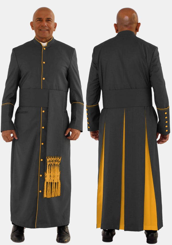 Hadad Black with Gold eClergys Robe