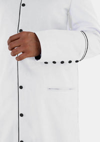 White and Black eClergys Robe for Men