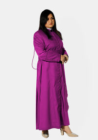 Holy Ladies Red Purple Cassock with 33 Buttons