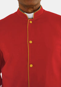Red With Gold eClergys Robe for Men