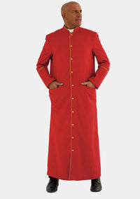 Red With Gold eClergys Robe for Men