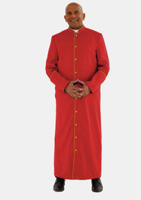 Red With Gold eClergys Robe for Men