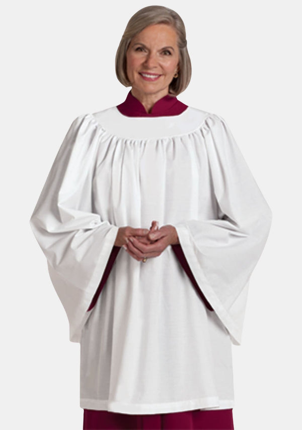 Women Round Neck Clergy Surplice