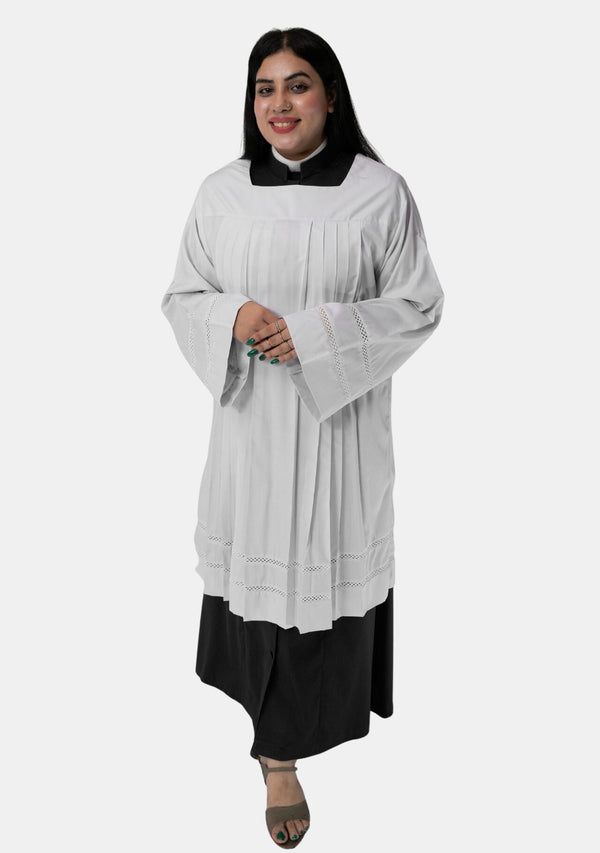 Female Clerical Pleated Surplice