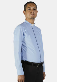 Light Blue Tab Collar eClergy's Shirt