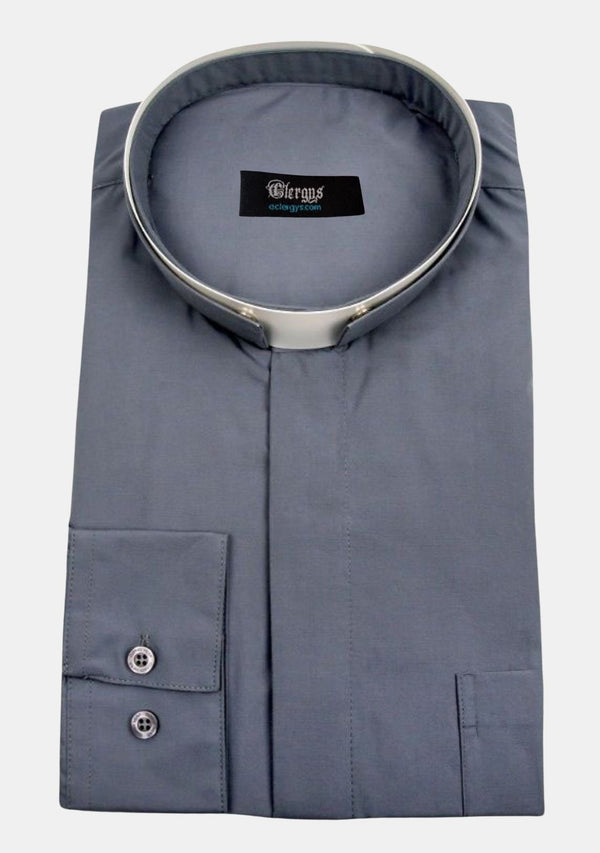 Grey Roman Collar eClergy's Shirt