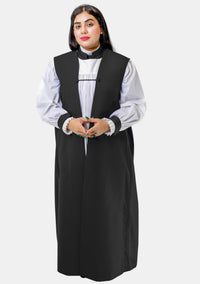 Women Chimere and Rochet Set Black