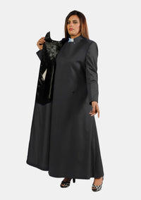 Women Chimere and Rochet Set Black