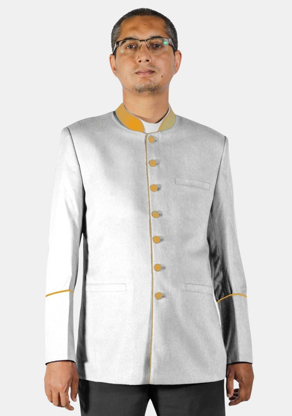 White and Gold Priest Jacket