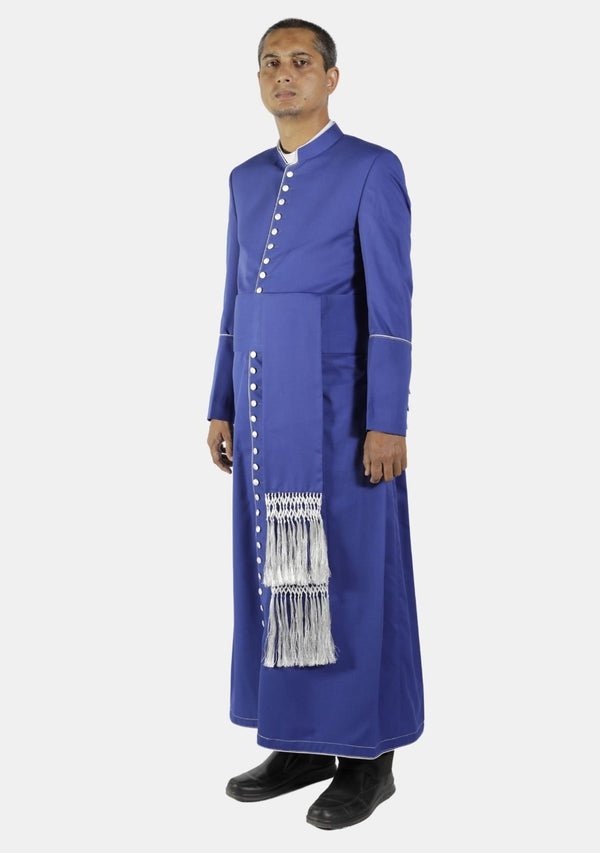 Ecclesiastical Royal Blue Cassock for Men