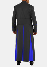 Miquel Black with Royal Blue eClergys Robe