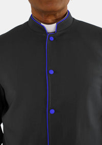 Miquel Black with Royal Blue eClergys Robe