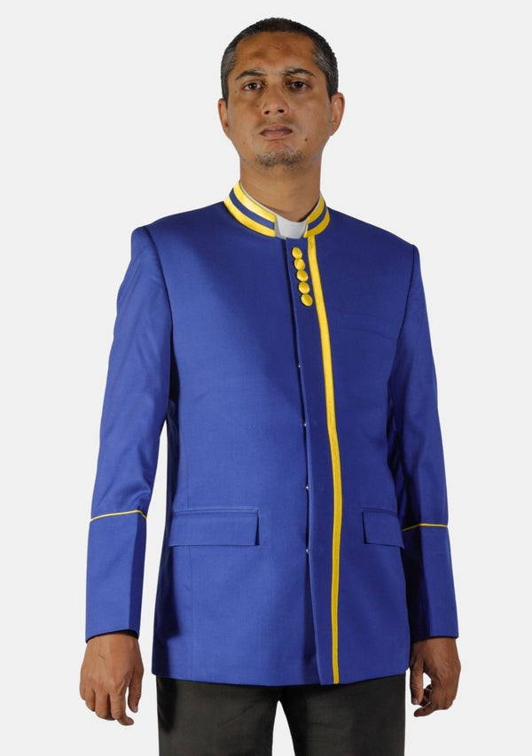 Royal Blue With Gold Priestly Jacket
