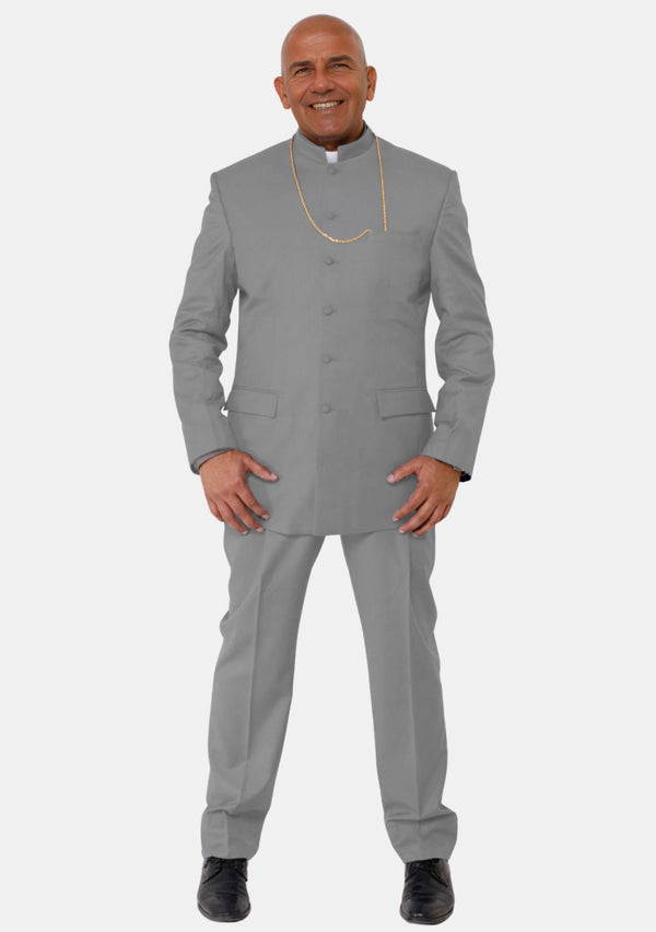 Nahshon Men Clergy Grey Suit