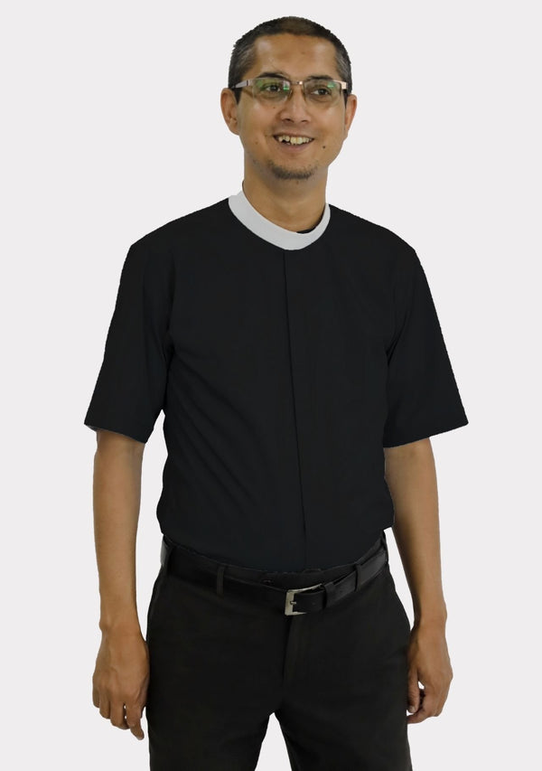 Neckband Black eClergy's Shirt