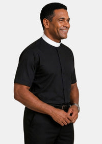 Neckband Black eClergy's Shirt