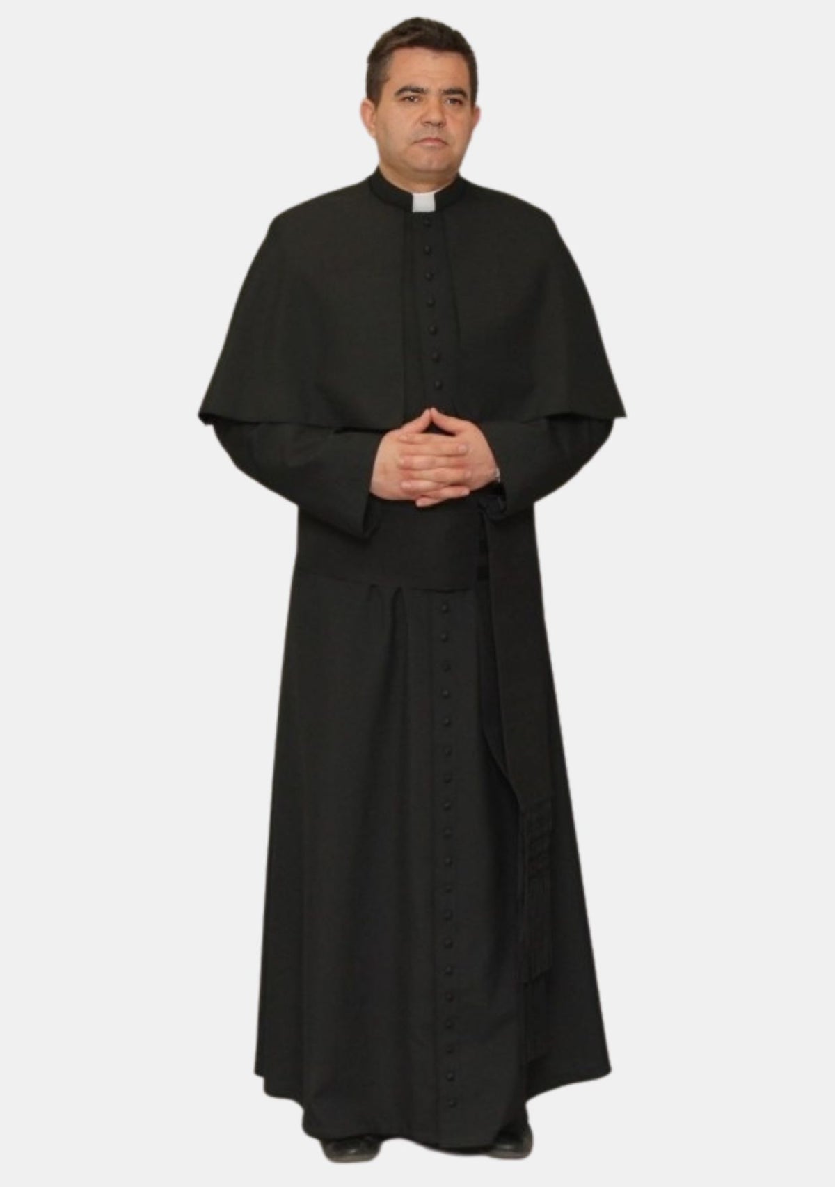 Obsidian Roman Black House Cassock for Men
