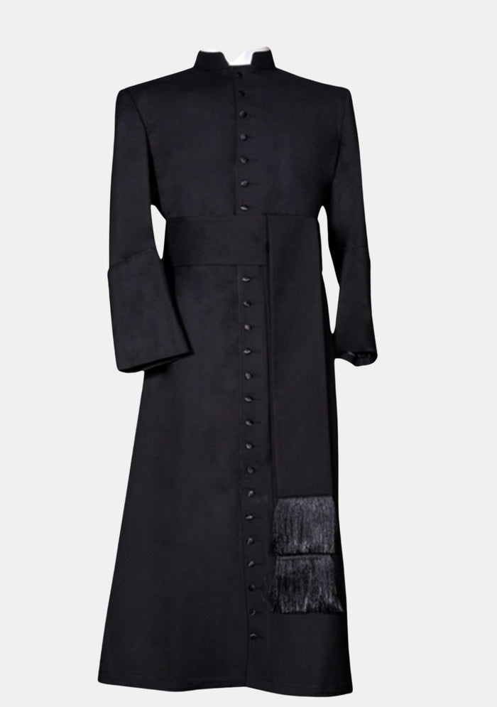 Sean Wool Cassock for Men Black