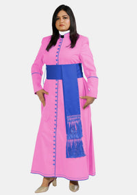 Priscilla Pink with Blue Female Cassock