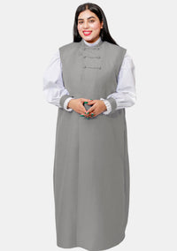 Women 3 Stripe Gray Chimere and Rochet Set