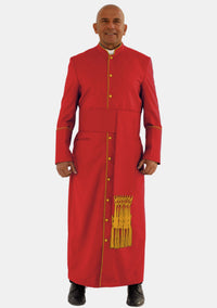Red With Gold eClergys Robe for Men