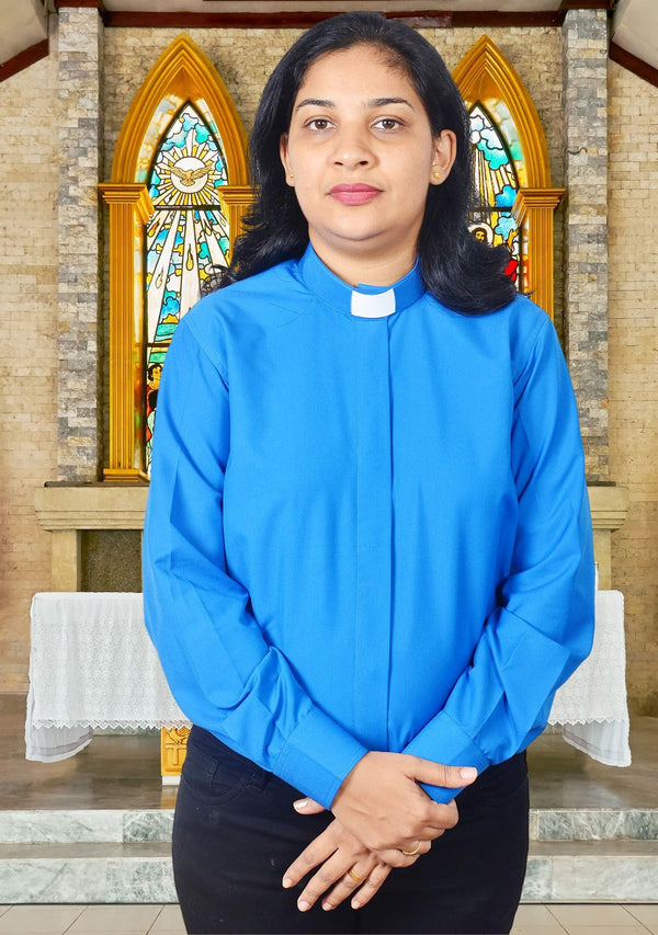 Royal Blue Women's Clergy Shirt
