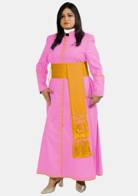 Pink with Gold Women's Cassock