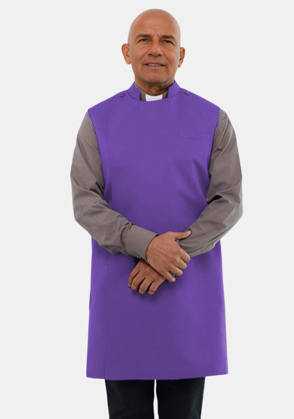 Servant Heart Purple Bishop Clergy Apron for Men