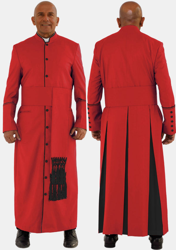 Mens Red with Black eClergys Robe