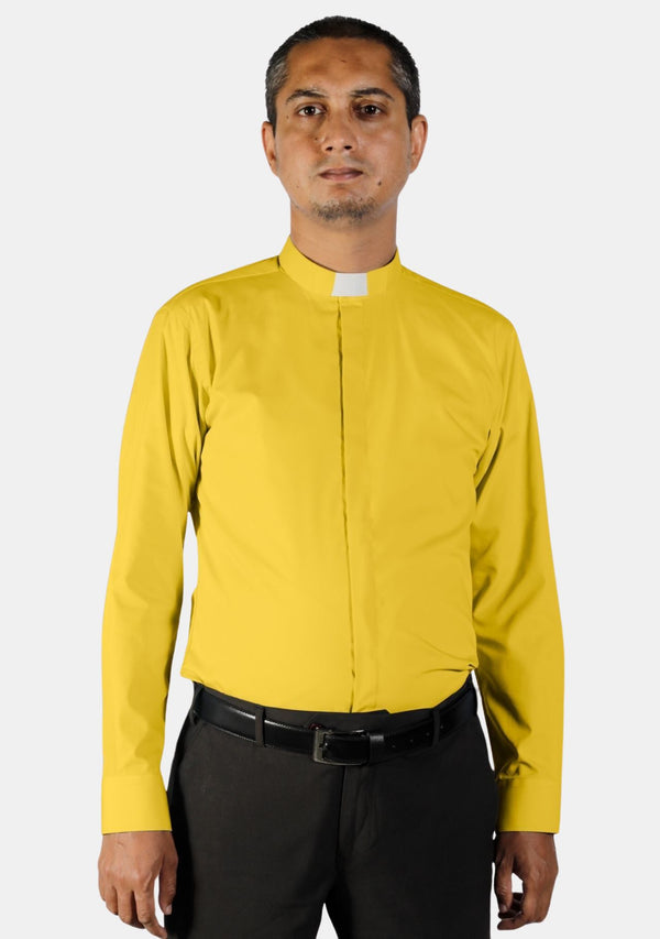 Gold eClergy's Tab Collar Shirt