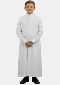 Vincent White Sleeveless Altar Boy Cassock