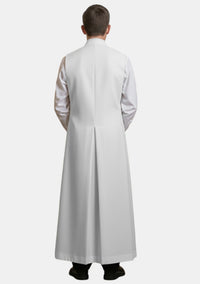 Vincent White Sleeveless Altar Boy Cassock