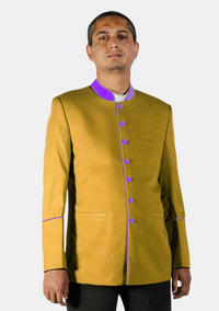 Gold and Purple Ministerial Jacket
