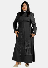 Women Chimere and Rochet Set Black