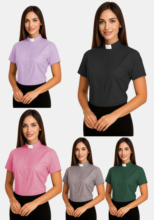 Women's Tab Collar Clergy Shirt