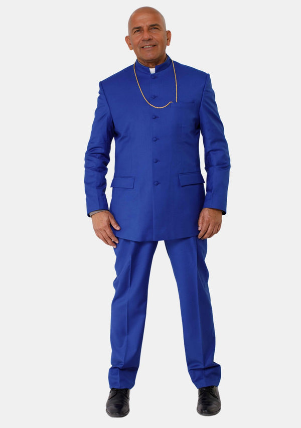 Ziphion Royal Blue Pastor Suit